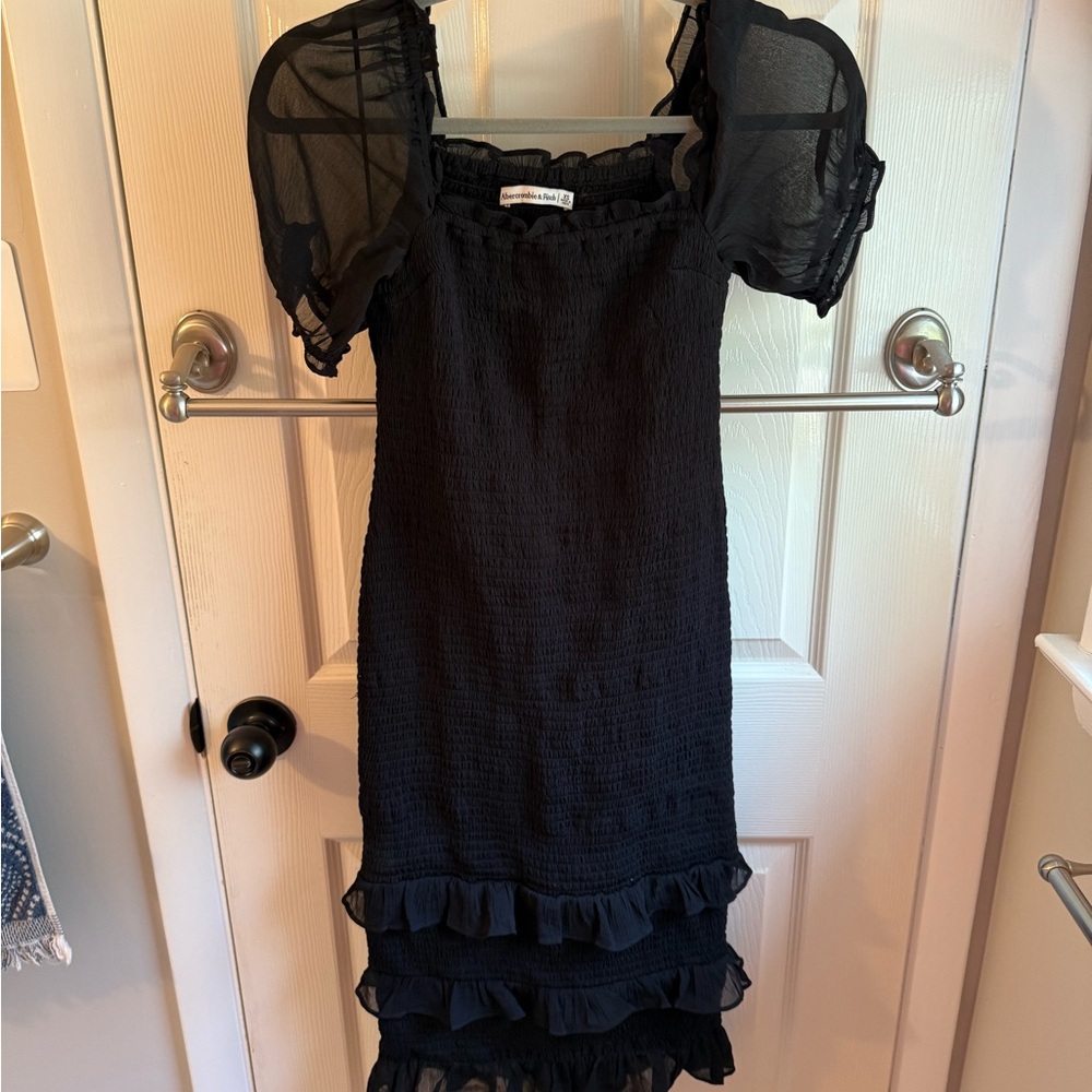 Abercrombie & Fitch Smocked Ruffle Dress